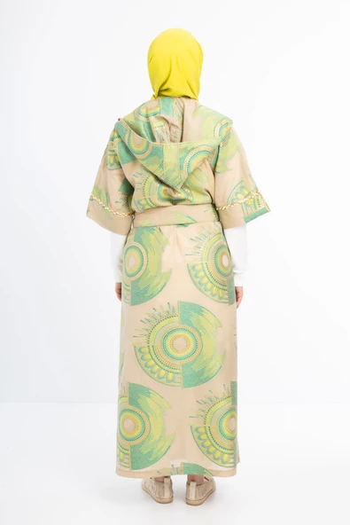 KİMONOLU ÜÇLÜ TAKIM - Yeşil - 9