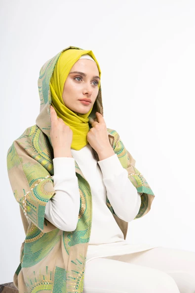 KİMONOLU ÜÇLÜ TAKIM - Yeşil - 5