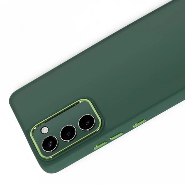 Samsung Galaxy S23 Plus Kılıf Freya Lazer Lens Kamera Çerçeveli Silikon Kapak - 5