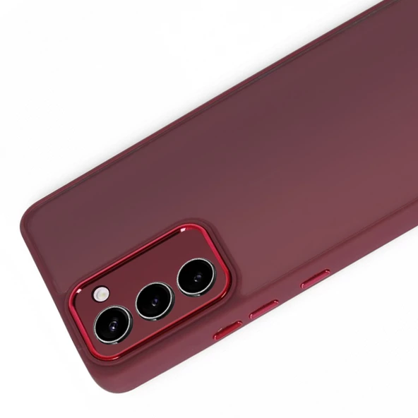 Samsung Galaxy S23 Plus Kılıf Freya Lazer Lens Kamera Çerçeveli Silikon Kapak - 3