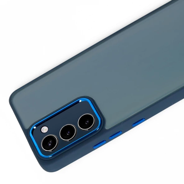 Samsung Galaxy S23 Plus Kılıf Freya Lazer Lens Kamera Çerçeveli Silikon Kapak - 7