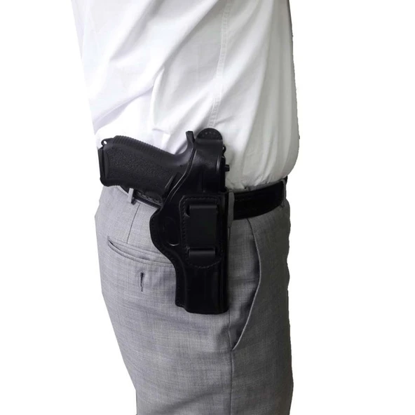 Canik TP9 SF Belt Maşalı Deri Tabanca Kılıfı - 2