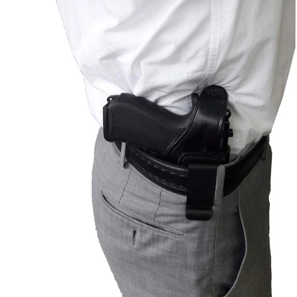Canik TP9 SF Belt Maşalı Deri Tabanca Kılıfı - 3