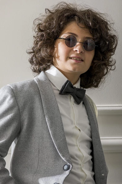 Çocuk Genç Papyonlu Ceket Gömlek Pantolon Takım Elbise Mezuniyet Balo Bayramlık Düğün Damatlık 4'lü Set NX-5010 - 2