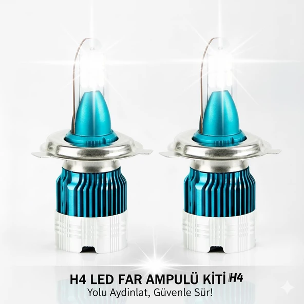 Space H4 Led Far Ampulü - Şimşek Etkili (4800LM) ürün görseli 1