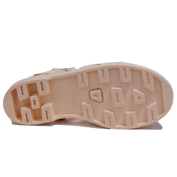 Igor S10259 Bıarrıtz Mate Bej Ortopedik Günlük Kadın Sandalet - 4