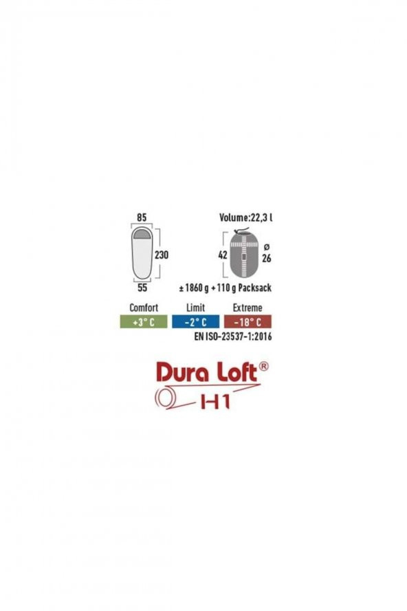 Tr 350 -18°c Uyku Tulumu - Kırmızı - 6