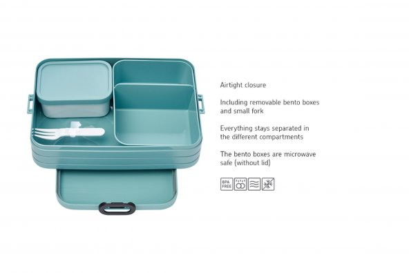 Mepal Bento Lunch Box Take A Break Large  Yemek Kabı 1500 Ml - 3
