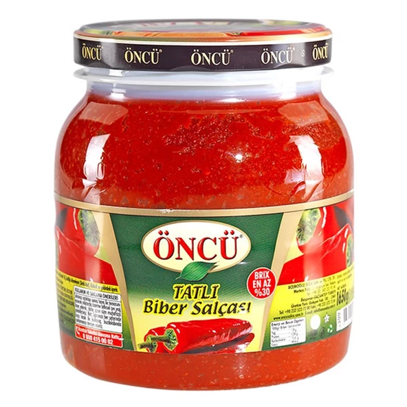 Öncü Tatlı Biber Salçası Pet 1650 G