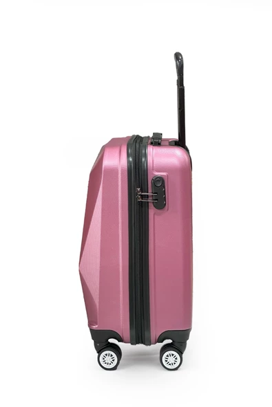 Polo&Sky Elmas Model Gül Kurusu Renk Kabin Boy Valiz - 3