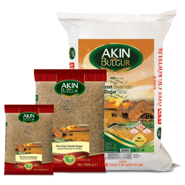 Akın Bulgur Köftelik Esmer Özel Bulgur 2500 G