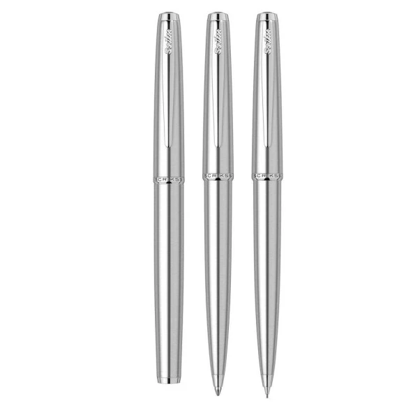 Scrikss 78M 3 lü Kalem Seti (Krom Dolma-Tükenmez–Versatil Kalem) - 3