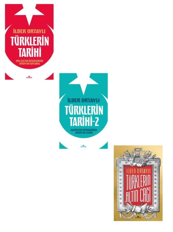 İlber Ortaylı Türklerin Tarihi 1-2 + Türklerin Altın Çağı (3 Kitap)