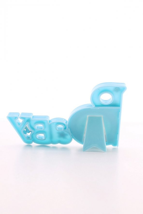 2 Adet Baby Yazılı Sevimli Mini Resim Çerçevesi Mavi - 3