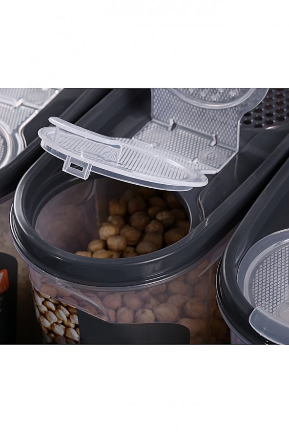 King Mop 18li Sızdırmaz Kapaklı Erzak Saklama Kabı Seti 6 x ( 1200 Ml, 1700 Ml, 2400 Ml ) KMMSK-01 - 5