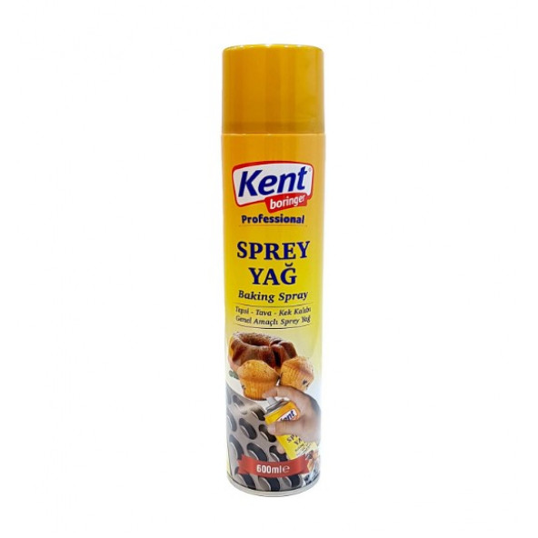 KENT BORİNGER  Sprey Yağ Tepsi-tava-kek Kalıbı Genel Amaçlı 600 Ml - 1