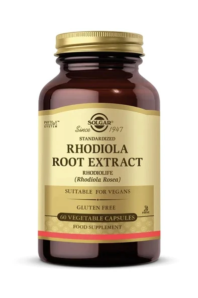 Solgar Rhodiola Root Extract 60 Kapsül - SKT:04/2028 ürün görseli 1