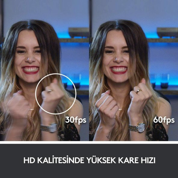 Logitech C922 Full HD 1080p Yayıncılar için Profesyonel Web Kamerası - Siyah - 6