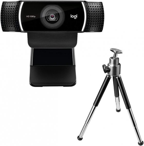 Logitech C922 Full HD 1080p Yayıncılar için Profesyonel Web Kamerası - Siyah