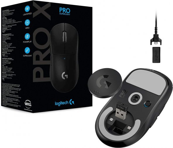Logitech G Pro X Superlıght Ultra Hafif Hero 25.600 Dpı 400 Ips Lıghtspeed Kablosuz Oyuncu Mouse - Siyah - 2