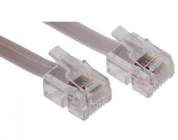 Yassı Gri 2 Pin Telefon Kablosu 30 Metre ürün görseli