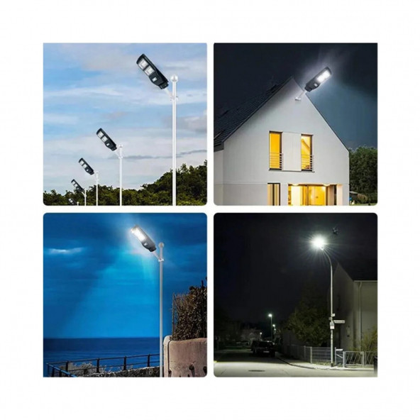 Dikdörtgen Solar Güneş Enerjili Uzaktan Kumandalı LED Bahçe Dekor Aydınlatması Sokak Lambası LM02 EE134 - 2