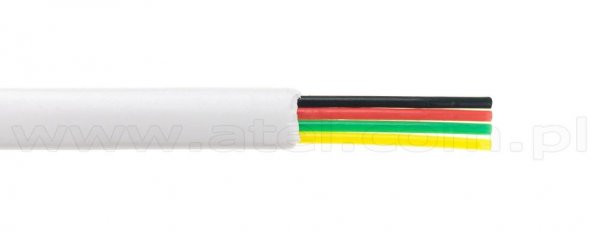 Yassı Gri 4lü Telefon Kablosu - 1 Metre