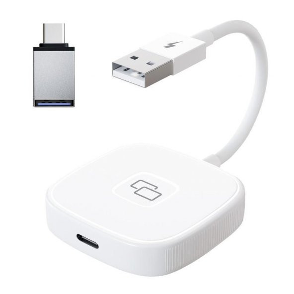 Coofbe Apple Car Play Aktarım Adaptörü iPhone İle Uyumlu Ekran Yansıtıcı Kablosuz Apple Car Play Dönüştürücü - 2