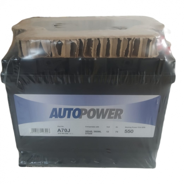 AUTOPOWER 12V 70 Ah Amper Akü 550A A70J