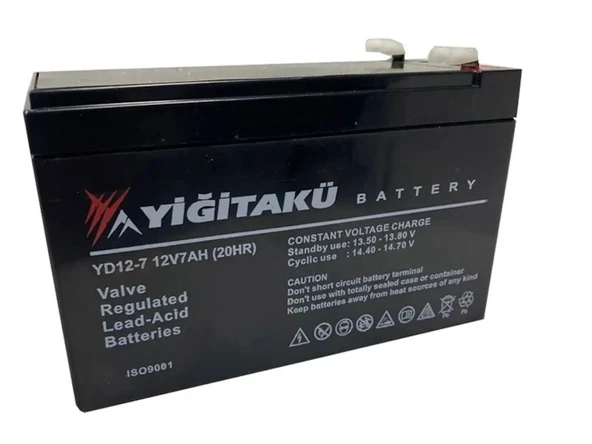 Yiğit Akü 12V 7 Ah AGM Akü
