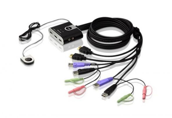 ATEN CS692-AT 2 PORT USB HDMI/AUDIO KABLO KVM SWITCH