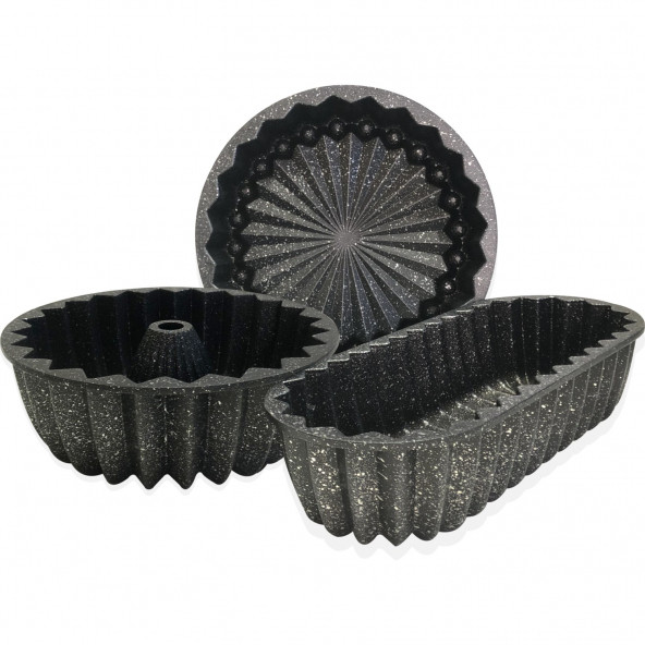 Alkar Döküm Kek Kalıbı Siyah 24 cm Yıldız - 2