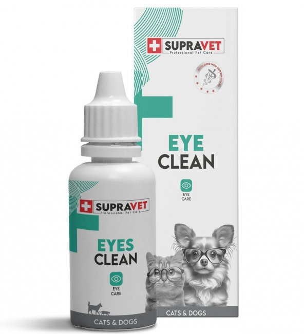 Supravet Eye Clean Kedi Köpek Göz Temizleme Solüsyonu 50 Ml