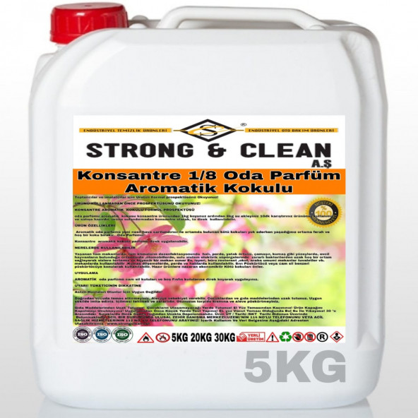 ODA PARFÜM KONSANTRE 1/8 AROMATİK KOKUSU 5KG