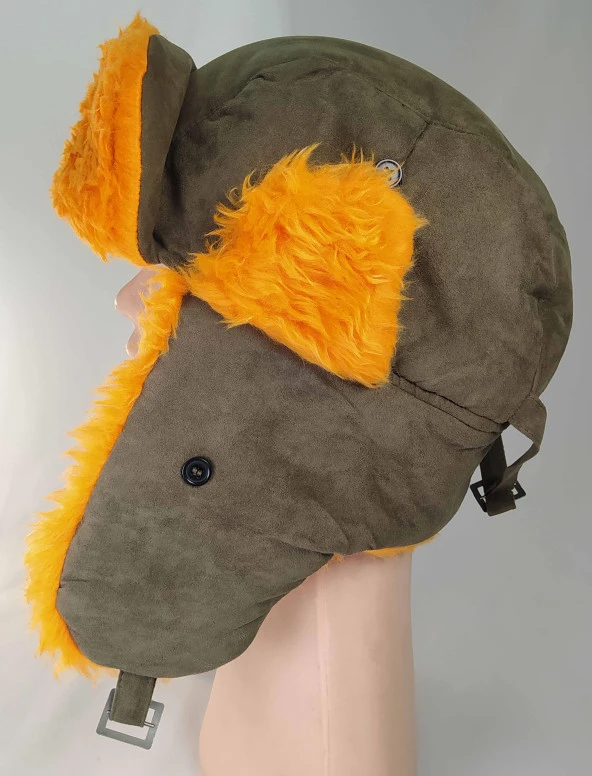 Effe Avcı Şapkası Süet Avcı Balıkçı Kışlık Yünlü Şapka - 5