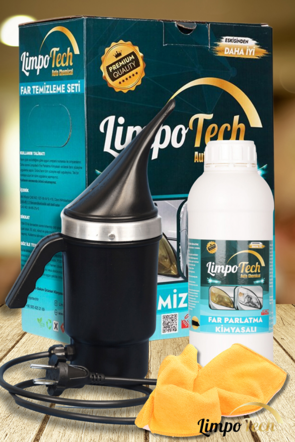 LİMPO TECH Buharlı Far Temizleme Far Parlatma Seti 1000 ml