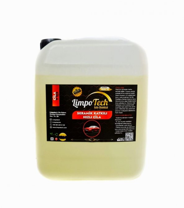 Limpotech Hızlı Cila , Wax , Boya Koruma , Islak Cila Seramik Katkılı 5 kg Yıkama Sonrası Kullanım