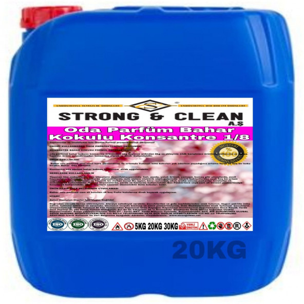 ODA PARFÜM KONSANTRE 1/8 BAHAR KOKUSU 20KG