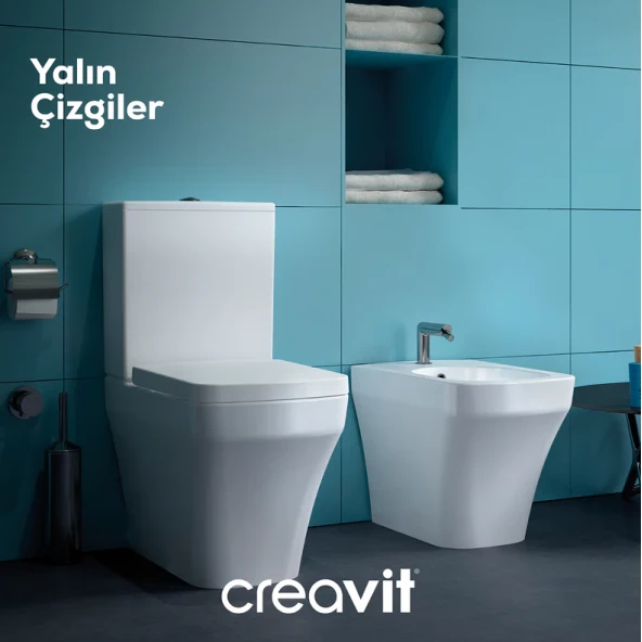 Creavit S0361 Solo Duvara Sıfır Kanalsız Klozet,Creavit Yavaş Kapak