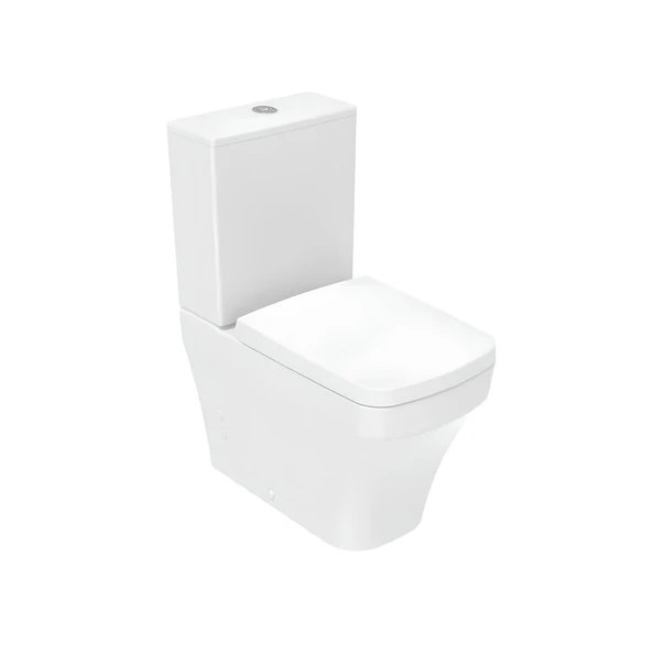 Creavit Solo Beyaz Kanalsız Duvara Sıfır Klozet Takım SO361, Creavit Solo Duroplast Yavaş Kapak - 6