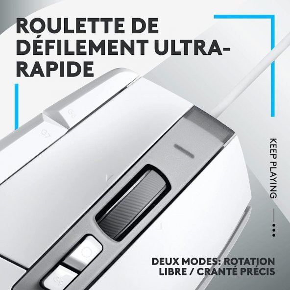 logitech G G502 X Kablolu Oyuncu Mouse Beyaz - 3