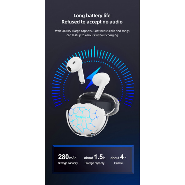 LENOVO Live Pods LP80 PRO RGB TWS BLUETOOTH KULAKLIK - 7