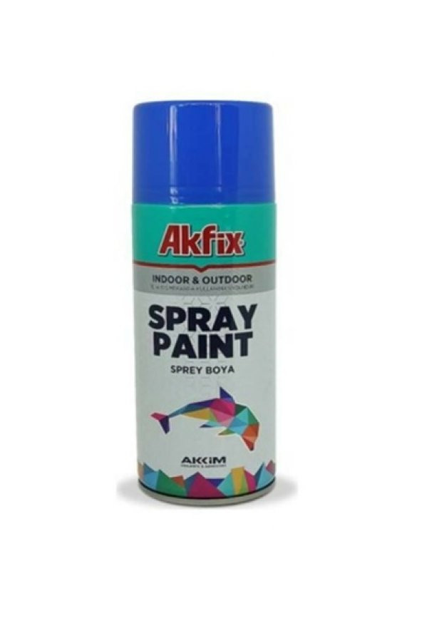 Akfix Sprey Boya 400ml Parlak Mavi Sprey Boya