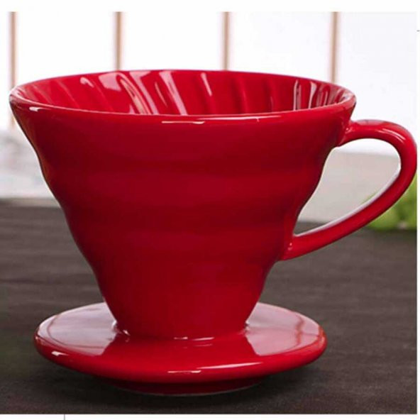 EPİNOX COFFEE TOOLS SERAMİK DEMLEME-KIRMIZI (FSK-2) - 4