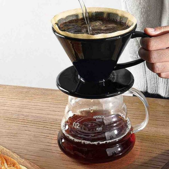 EPİNOX COFFEE TOOLS SERAMİK DEMLEME-SİYAH (FSS-2) - 2