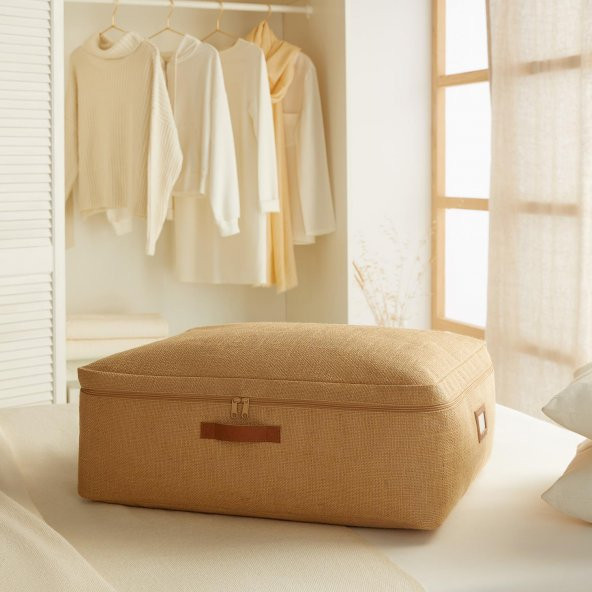 Ocean Home Textile Büyük Boy Jüt Baza Altı Hurç 62 x 46 x 22 cm - 1