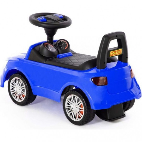 Polesie Oyuncak Süper Car Sesli Sürümeli Bin Git Araba Mavi Polesie Oyuncak - Resim 3