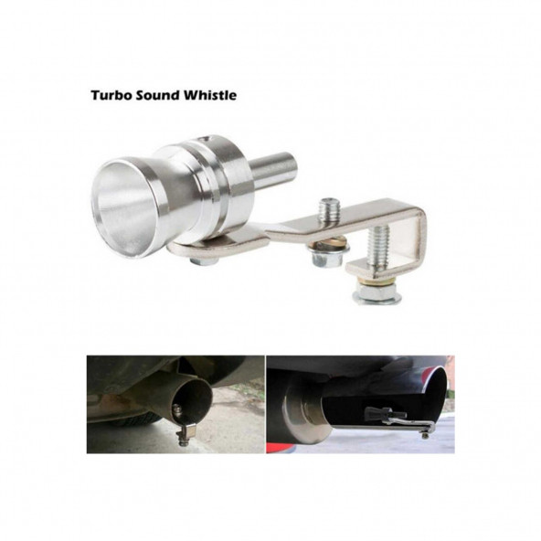 Aparatlı Islık Sesli Orta Egzoz Ucu Turbo Sesi E76 - 5