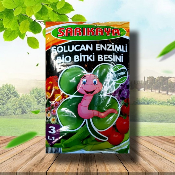 Solucan Enzimli Bio Bitki Besini