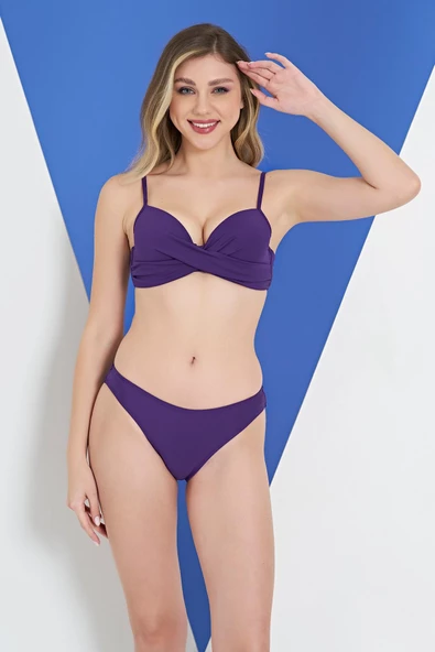 Ruko Maio 2309-1 Dönmeli Straplez İnce Belli Bikini